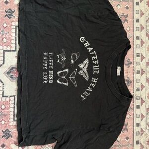 Garage Black Tee with White Text